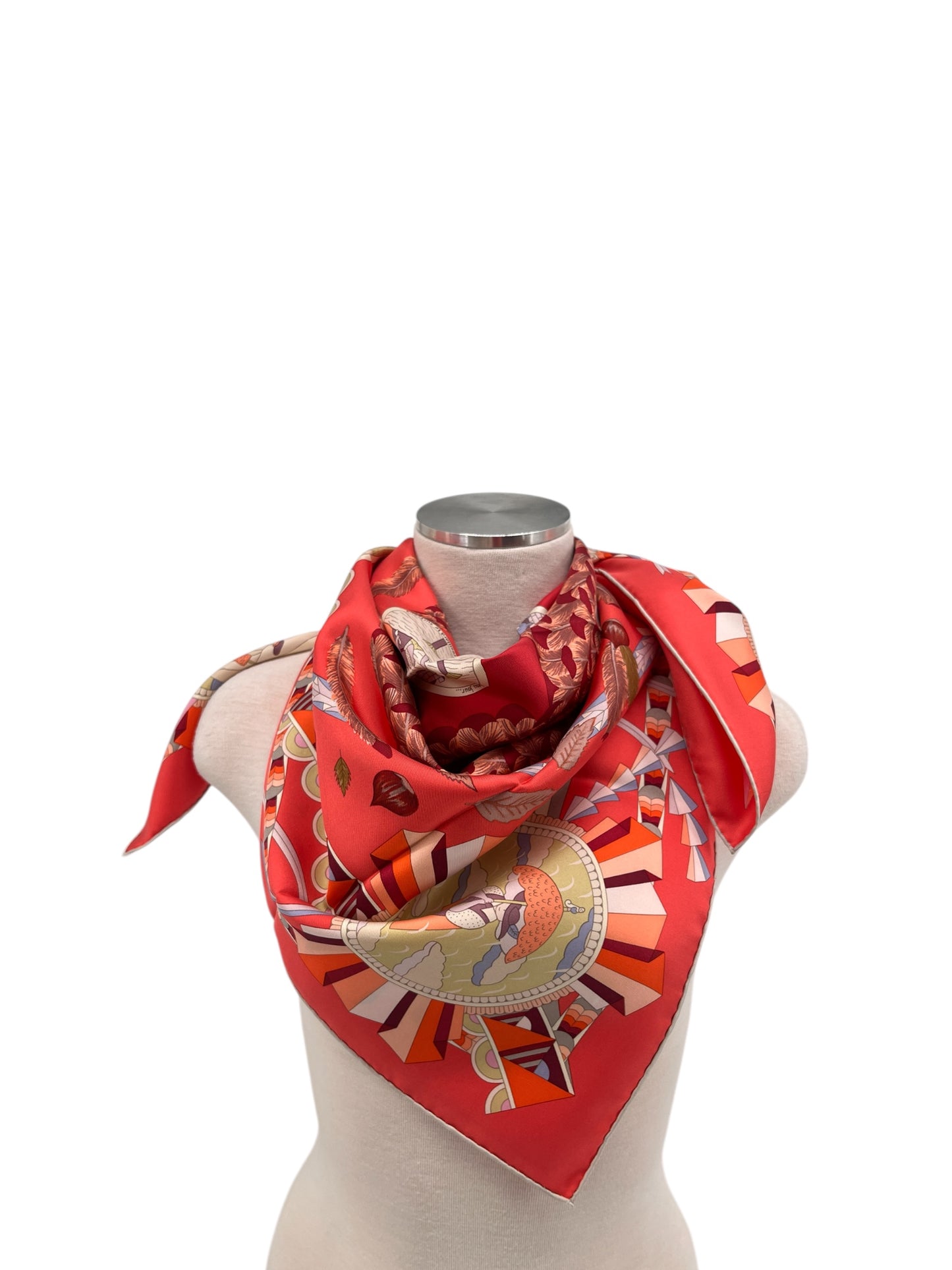 Hermes "L'Ombrelle Magique" Silk Scarf By Pierre Marie