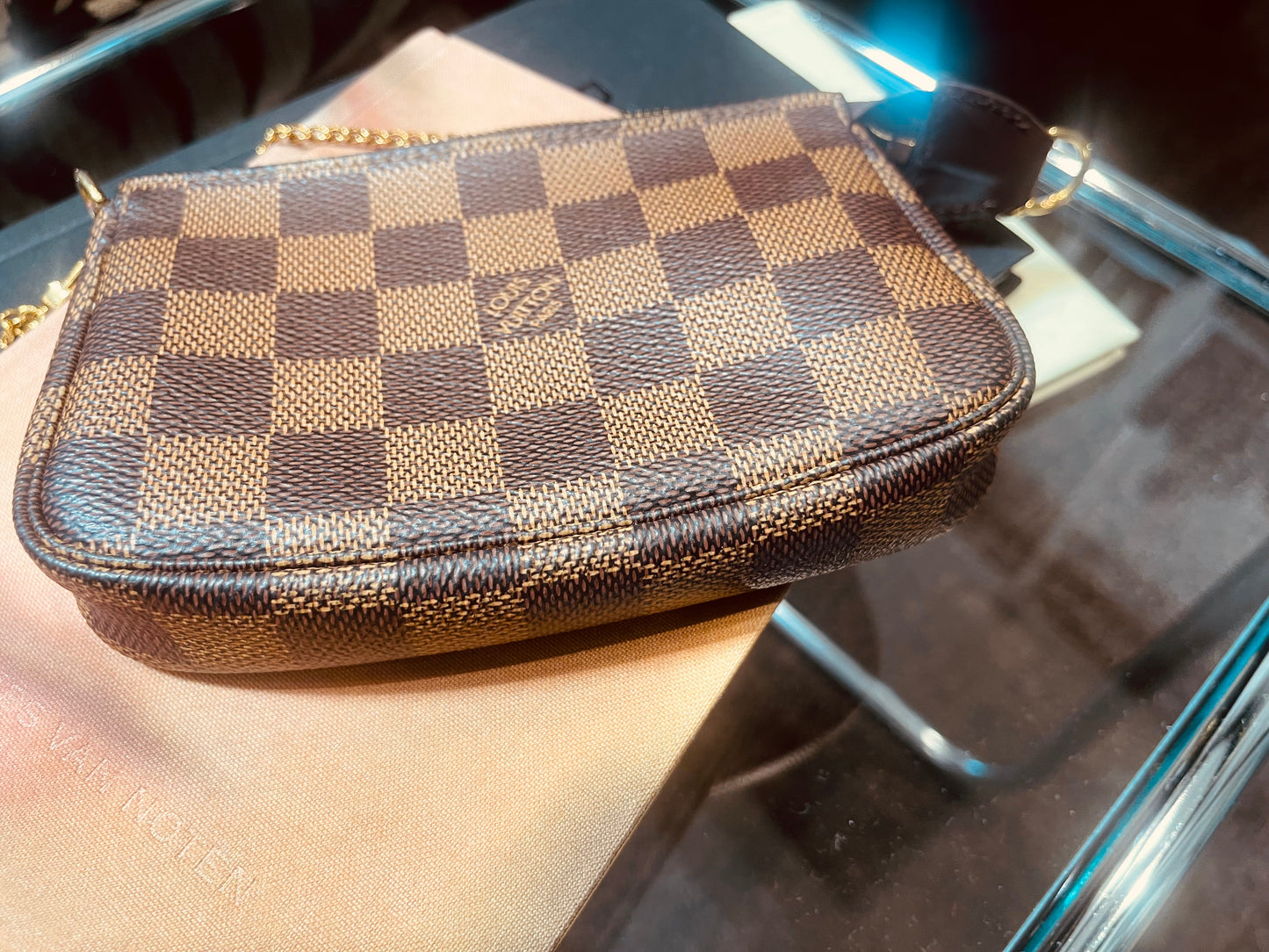 Louis Vuitton Brown Damier Ebene Mini Pochette