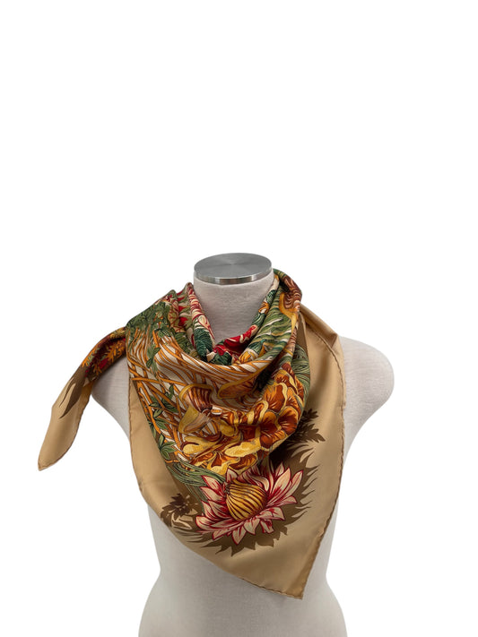 Hermes "L'lle Deserte" Silk Scarf By Annie Faivre