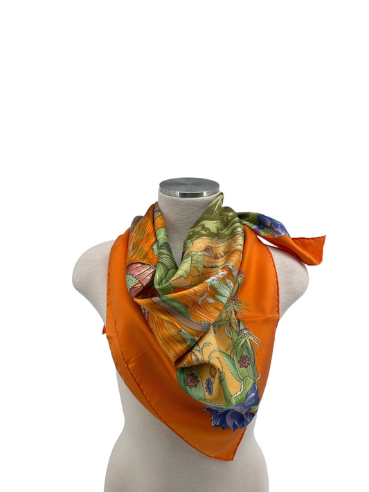 Hermes "Sarasvati" Silk Scarf Designed By Zoe Pauwels