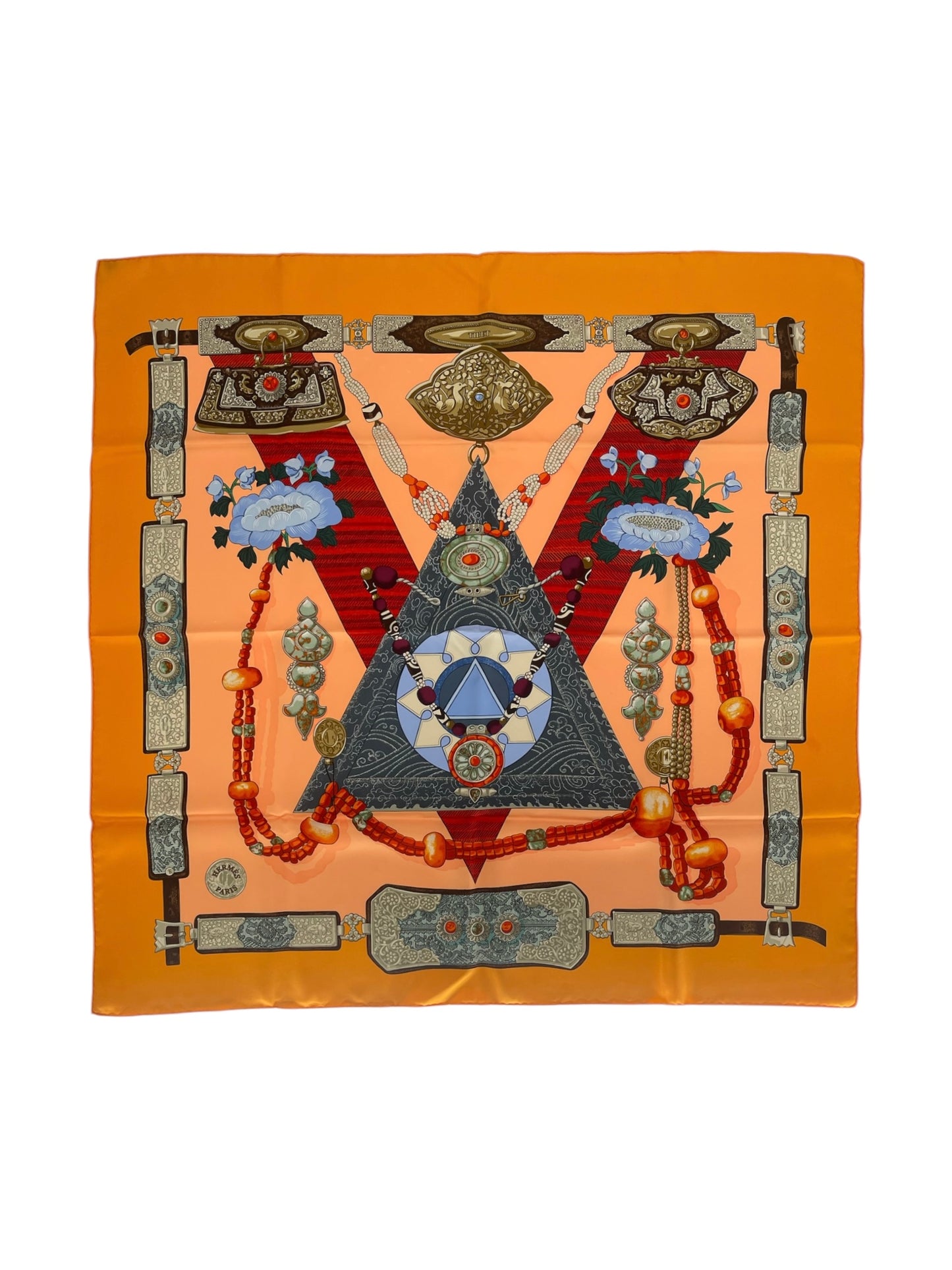 Hermes “Tibet” Silk Scarf By Caty Latham