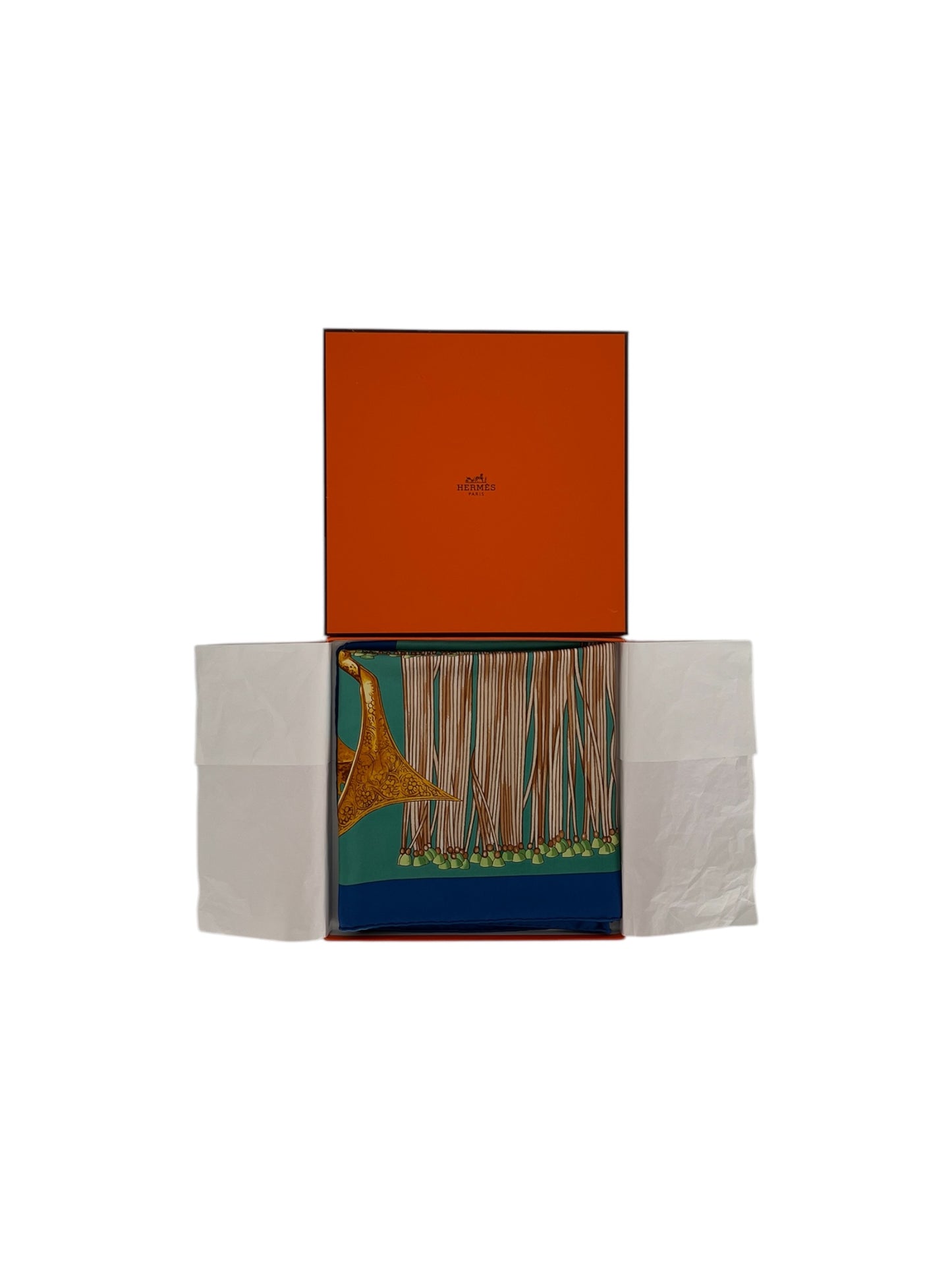 Hermes "Selle D'Apparat Marocaine" Silk Scarf By Wlodek Kaminski