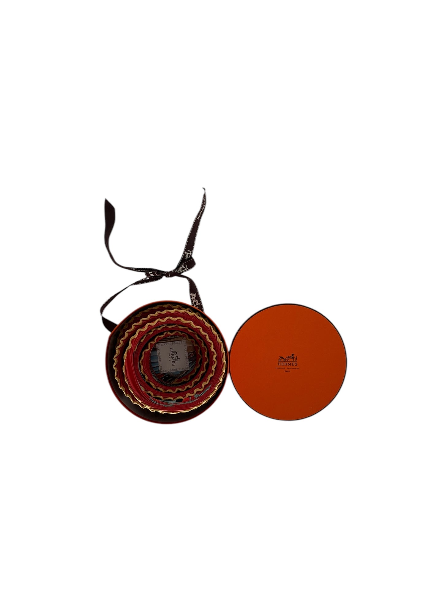 Hermes "Au Coeur Des Bois" Plisse Silk Scarf By Zoe Pauwels