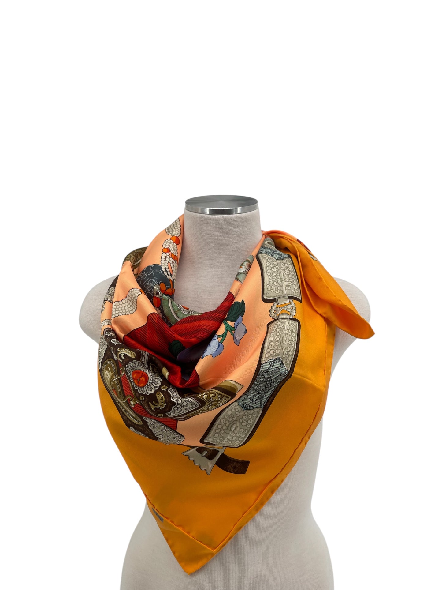 Hermes “Tibet” Silk Scarf By Caty Latham