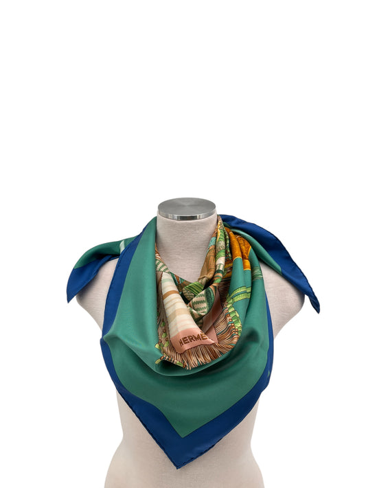 Hermes "Selle D'Apparat Marocaine" Silk Scarf By Wlodek Kaminski