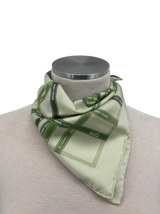 Hermes "Bolduc" Logo Scarf By Caty Latham