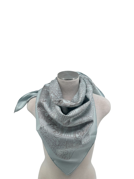 Hermes "Ciel" Silk Scarf By Axis Mundy