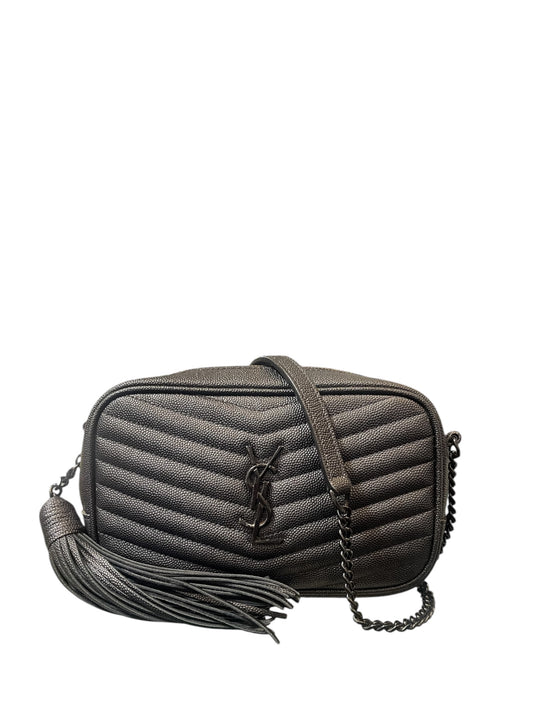 YSL Black Matelasse Mono Lou Camera Bag