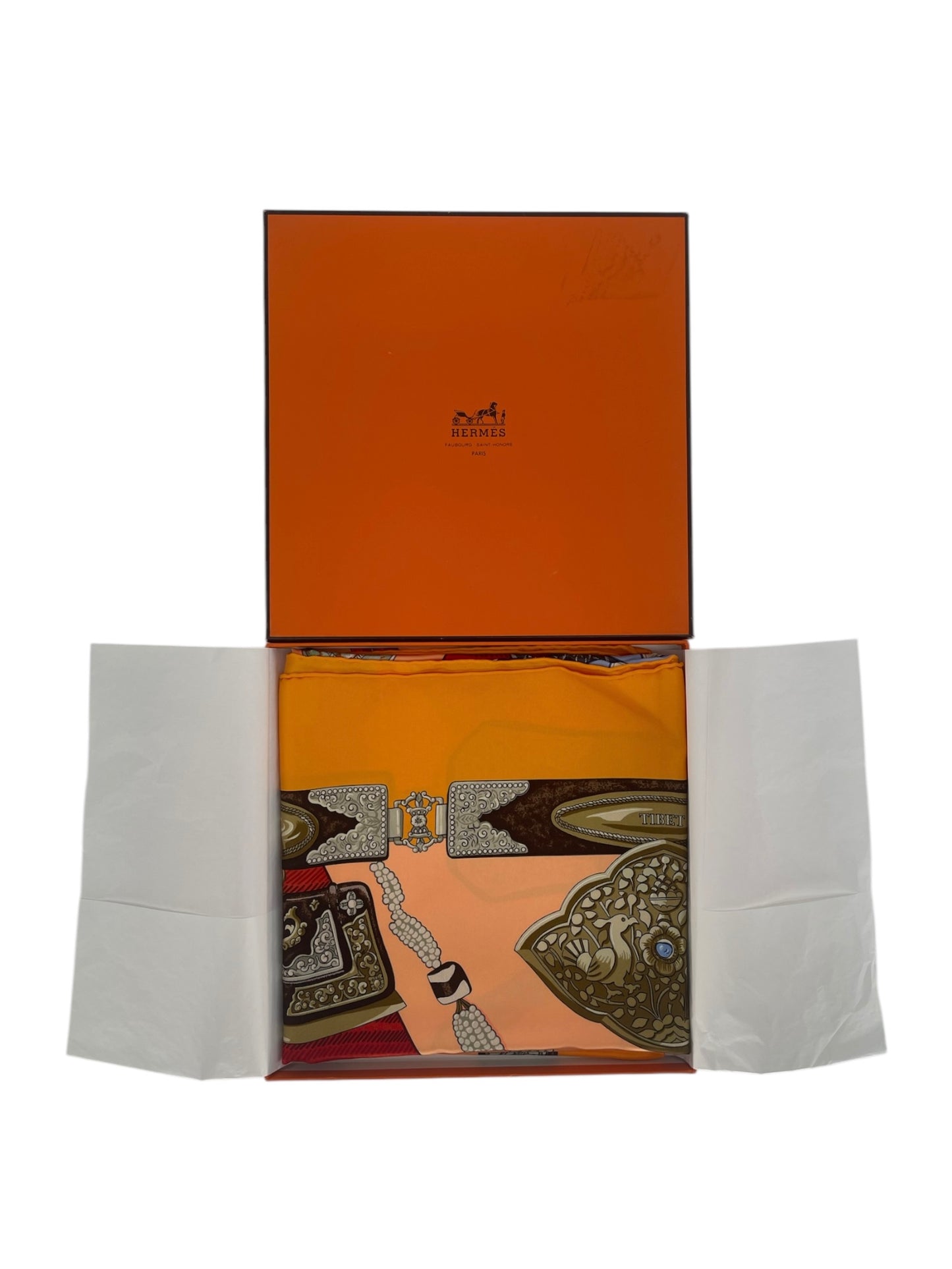 Hermes “Tibet” Silk Scarf By Caty Latham