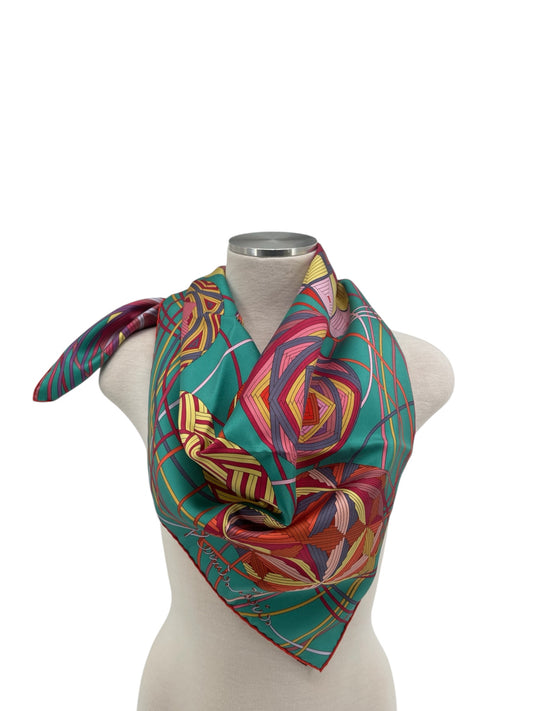 Hermes “L'Art Du Temari” Silk Scarf By Natalie Vialars