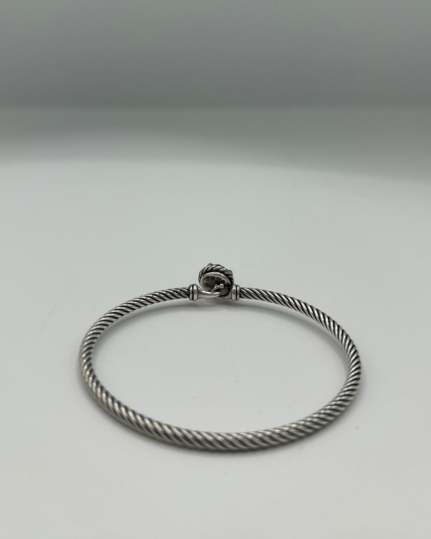 David Yurman Onyx Diamond Hook Bracelet