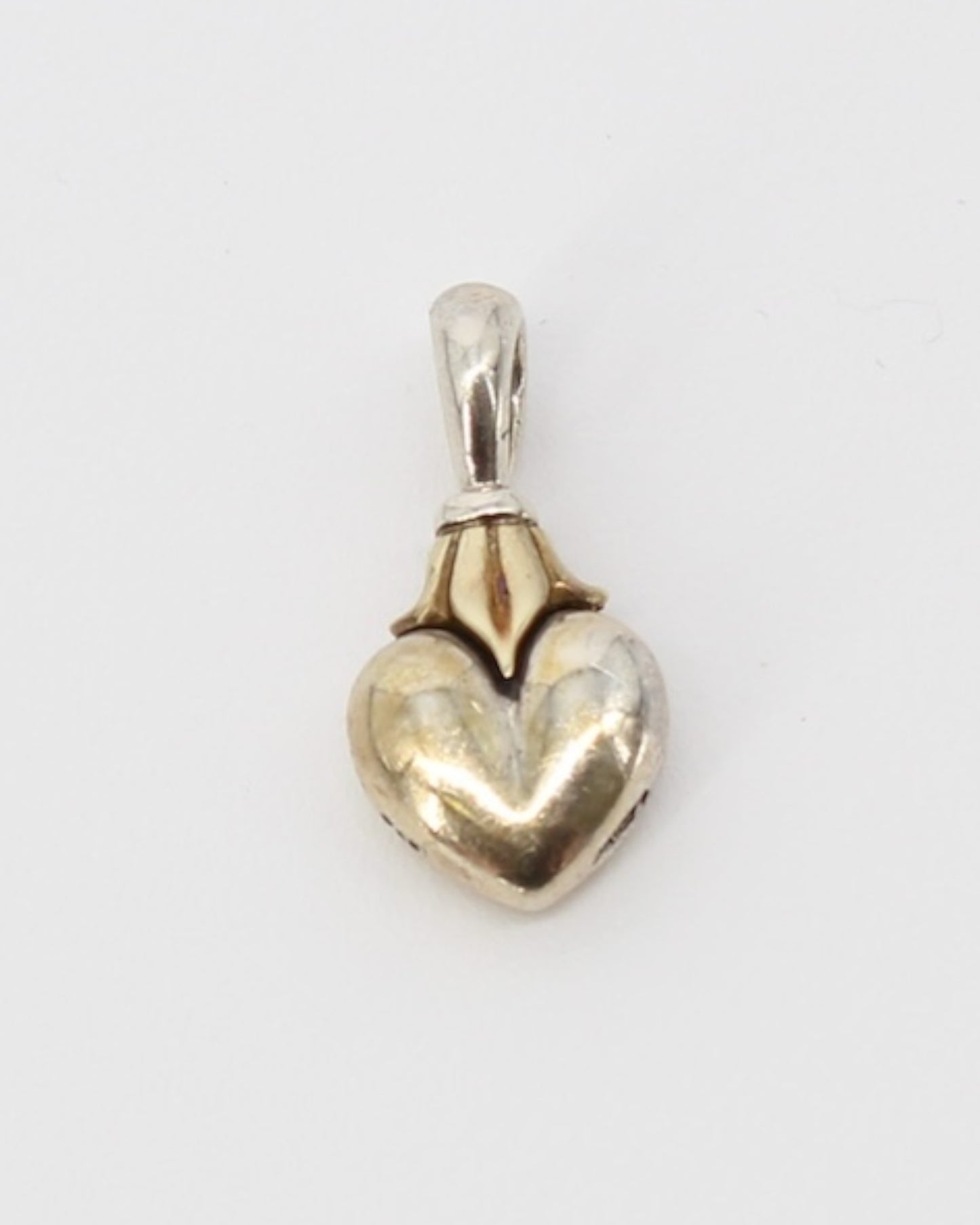 Lagos Sterling Silver 925/18k Flower Heart Pendant