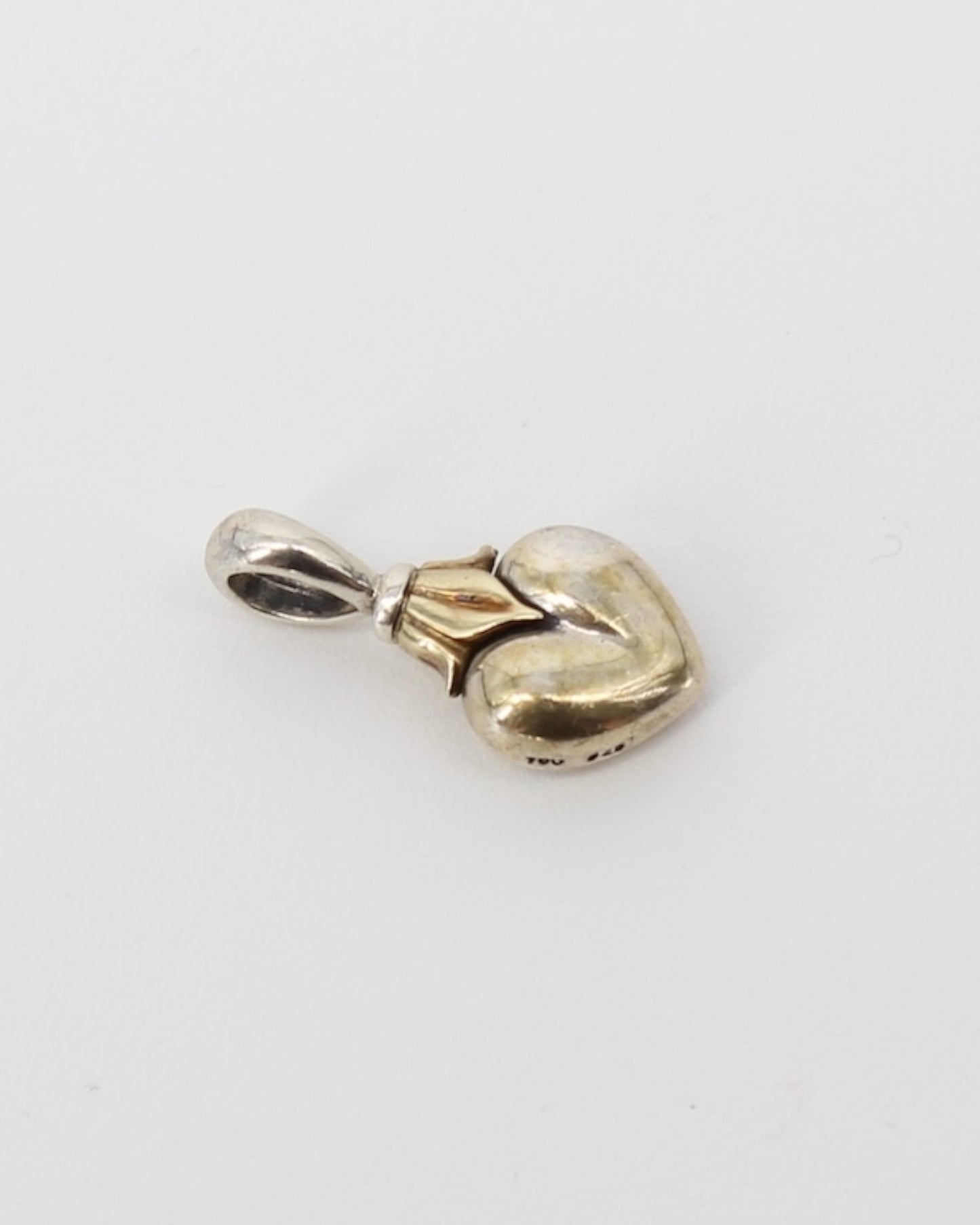 Lagos Sterling Silver 925/18k Flower Heart Pendant