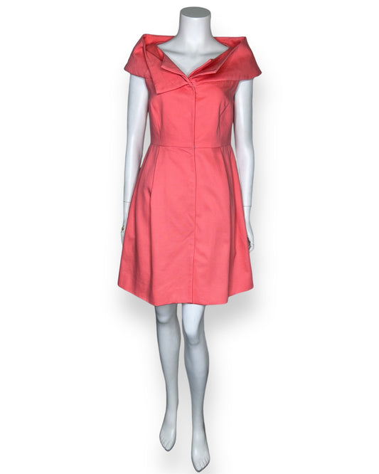 Lee Anderson Couture Peach Sleeveless Dress Size 4