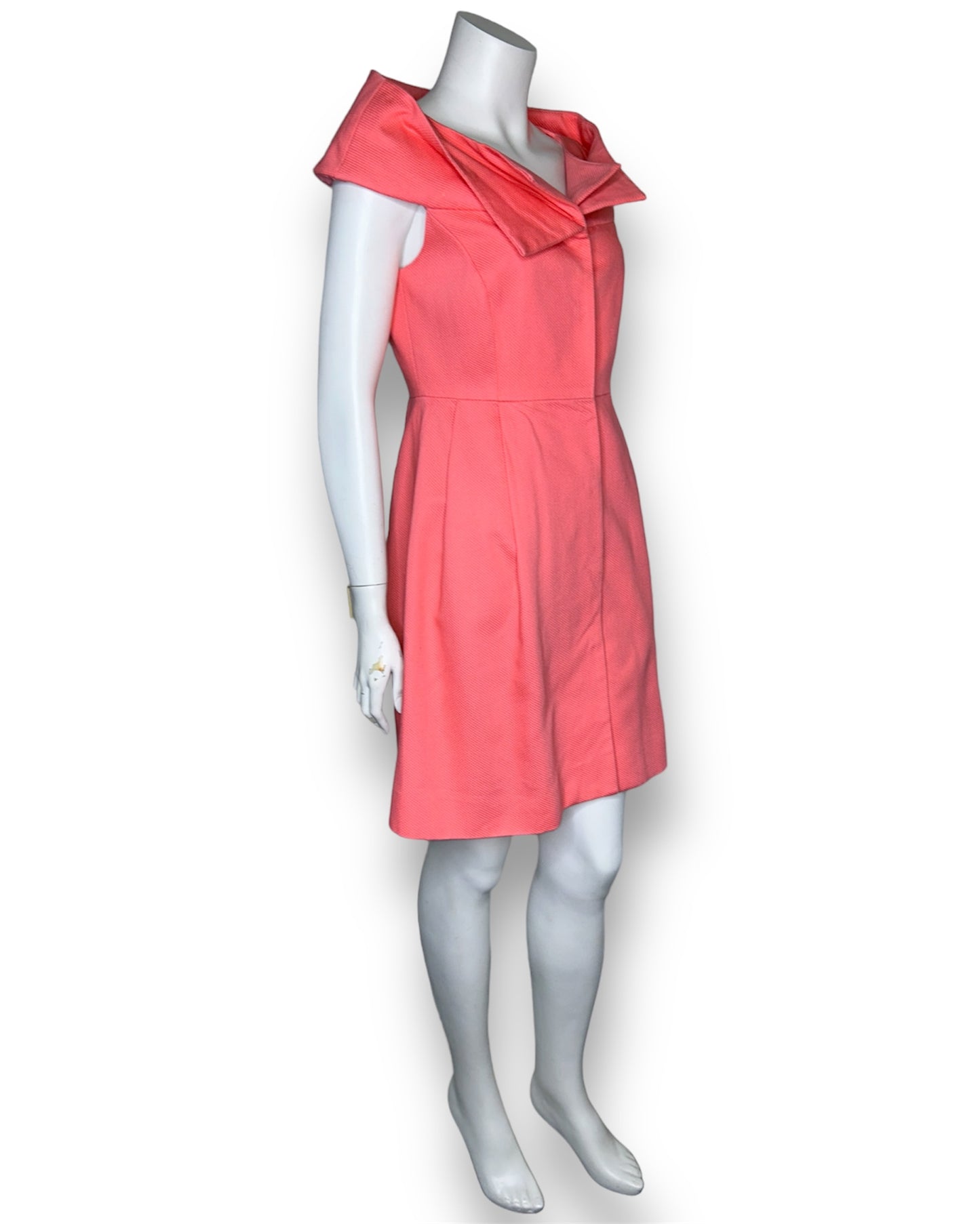 Lee Anderson Couture Peach Sleeveless Dress Size 4