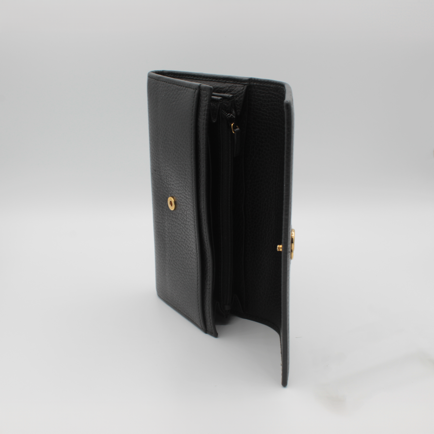 GG Marmont Black Leather Continental Wallet