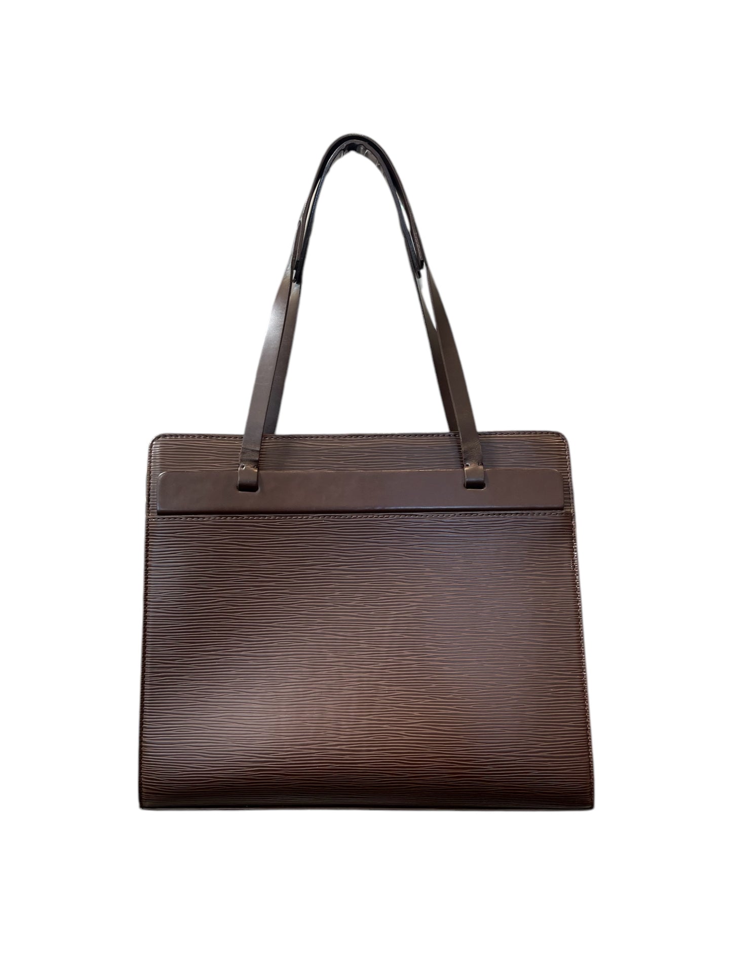 Vintage 2001 Louis Vuitton Brown Epi Croisette Handbag