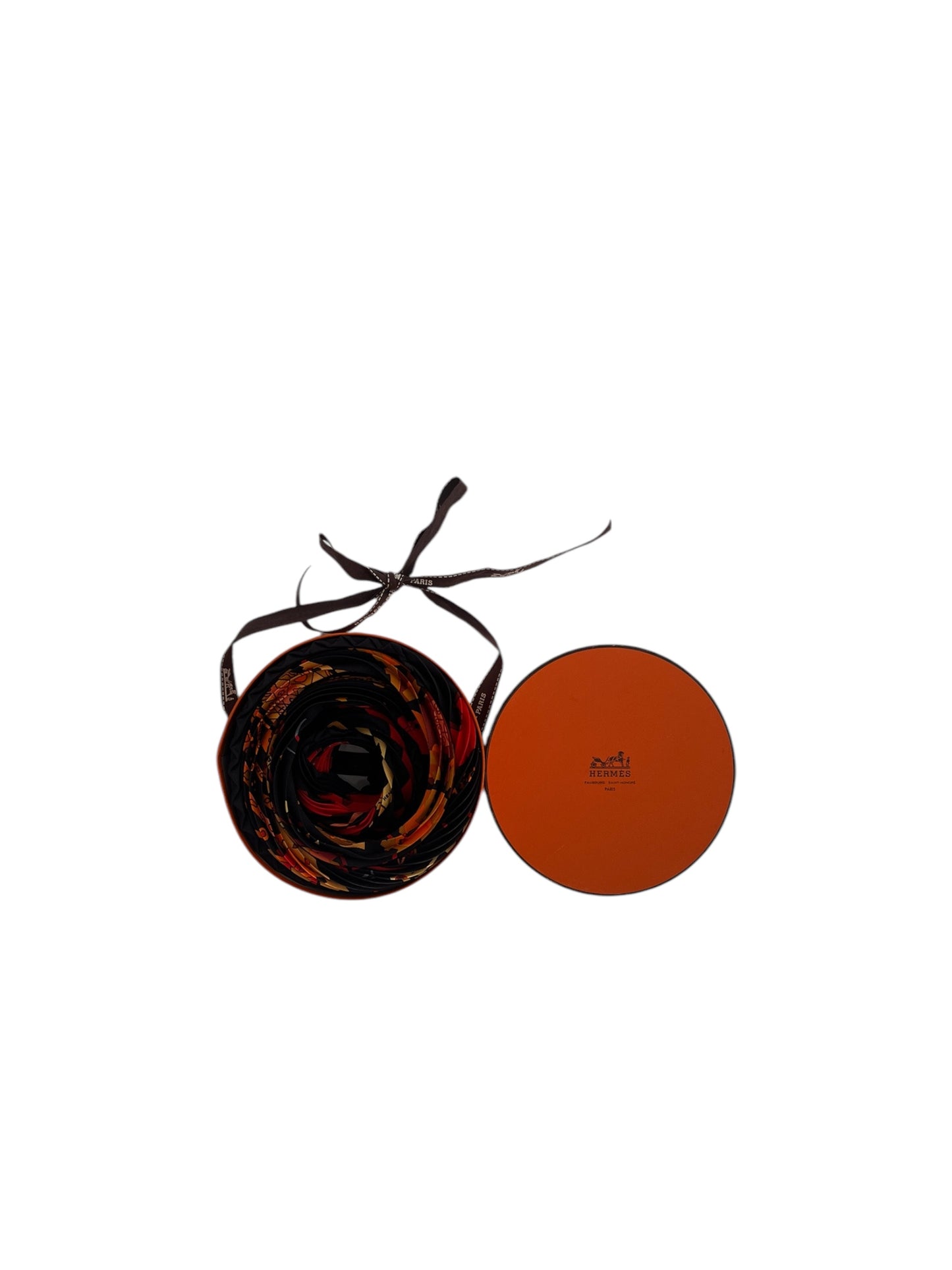 Hermes "La Mécanique Des Idees' Plisse Silk Scarf By Christine Henry
