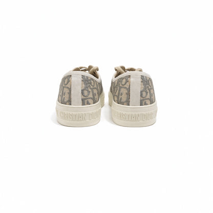 Christian Dior Oblique Canvas Low-Top Sneakers. Size 37.5 EU/ 7 US