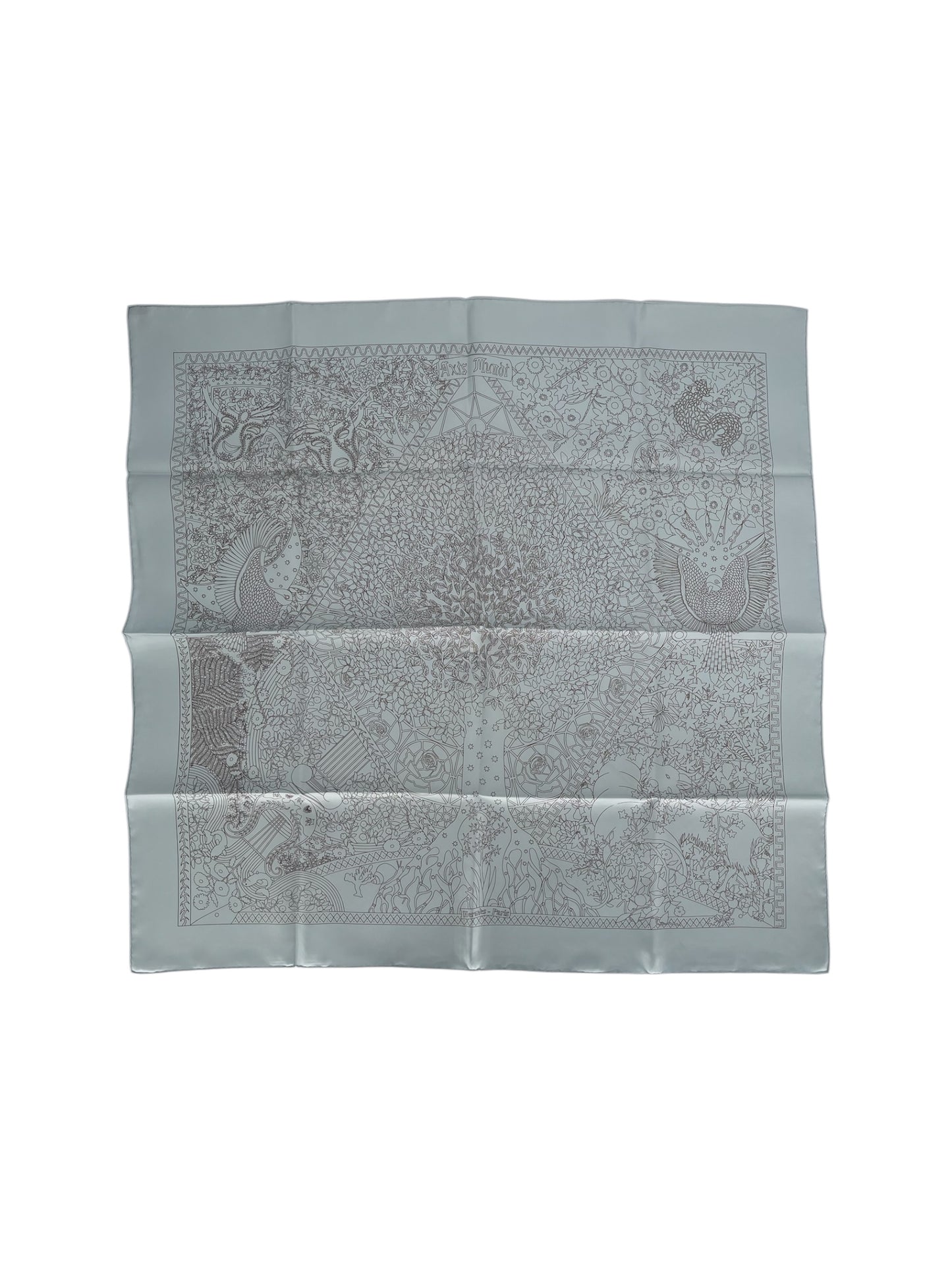 Hermes "Ciel" Silk Scarf By Axis Mundy
