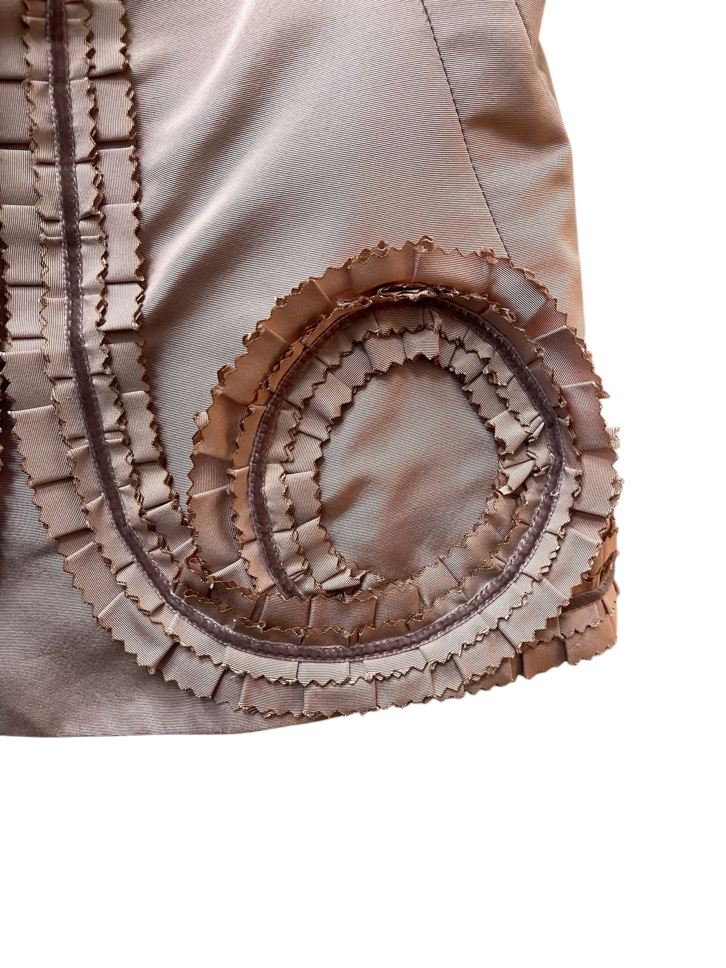 Alexander McQueen Mauve Silk Corset Top