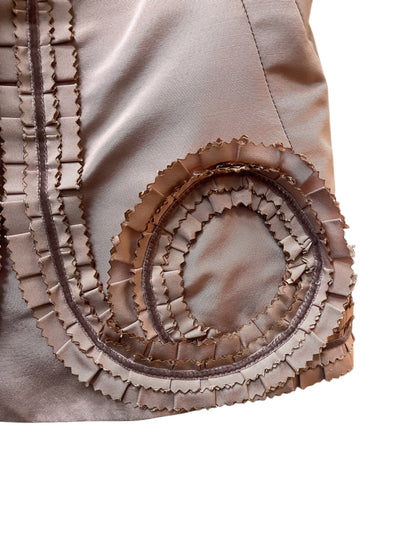 Alexander McQueen Mauve Silk Corset Top