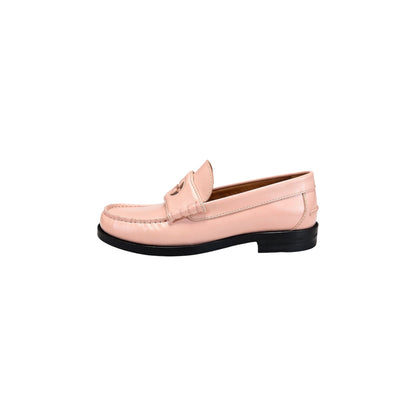 Gucci Pink Leather Loafers Size 37.5 EU