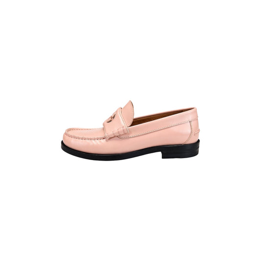 Gucci Pink Leather Loafers Size 37.5 EU