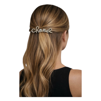 Chanel Crystals And Faux Pearls Barrette