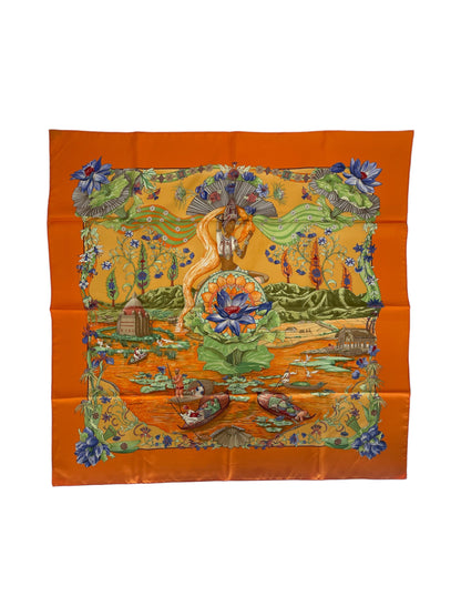 Hermes "Sarasvati" Silk Scarf Designed By Zoe Pauwels