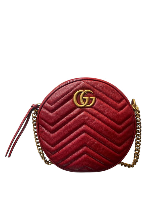 Gucci Dbl G Marmont Mini Red