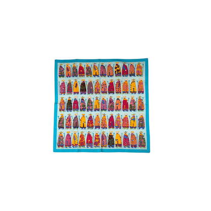 Hermes ‘Parade de Moscou’ Cotton Mousseline Scarf Designed By Dimitri Rybaltchenko