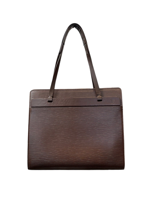 Vintage 2001 Louis Vuitton Brown Epi Croisette Handbag