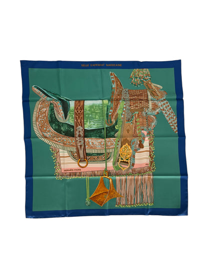 Hermes "Selle D'Apparat Marocaine" Silk Scarf By Wlodek Kaminski