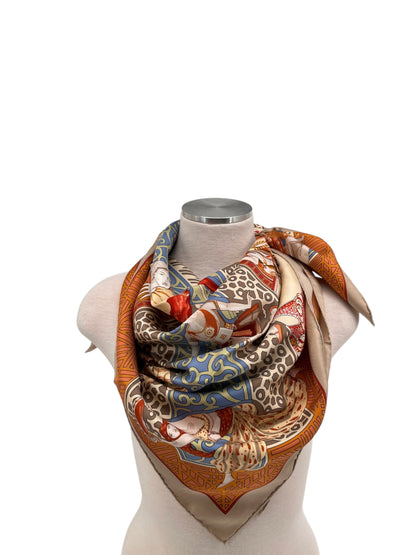 Hermes "Les Ballets Russes" Silk Scarf By Annie Faivre