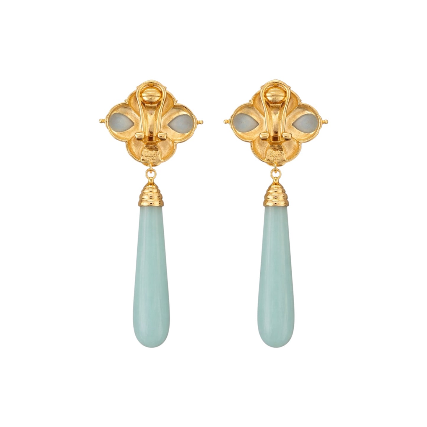 Kai-Yin Lo Gold Plated 925 Multi-Stone Drop Earring