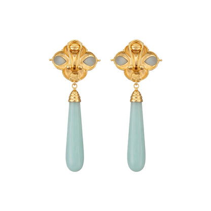 Kai-Yin Lo Gold Plated 925 Multi-Stone Drop Earring