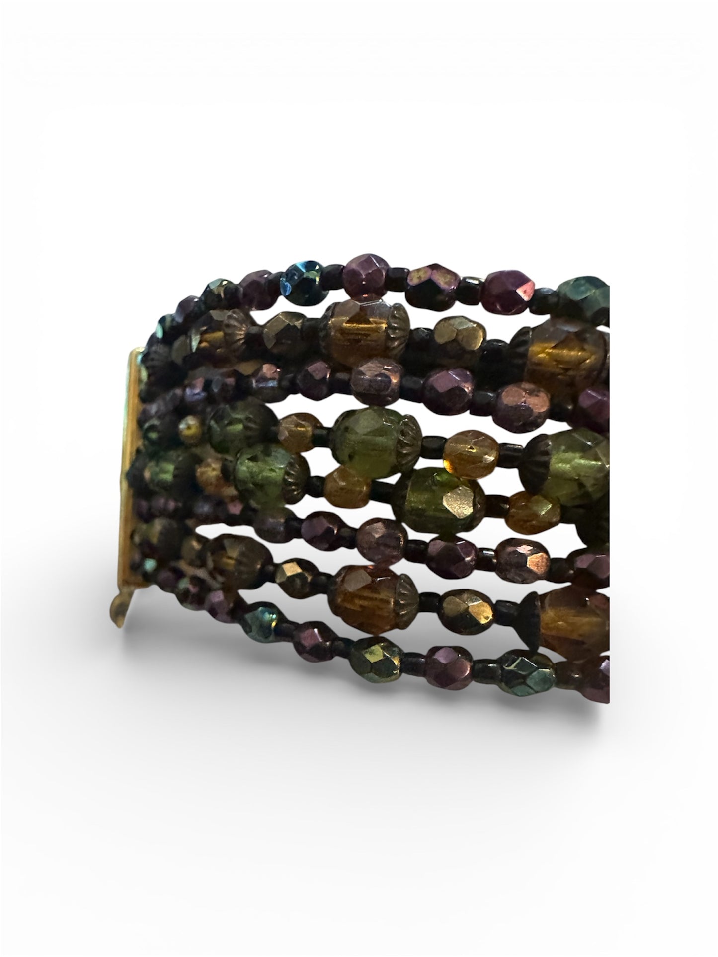 Jose & Maria Barrera Multistrand Crystal Bead Choker.