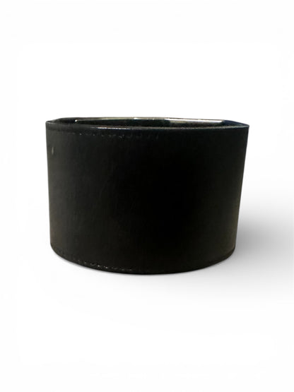 Saint Laurent With Bold Signature Silver Clasp Cuff Bracelet