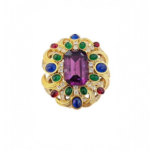 Vintage Ciner Crystals Brooch