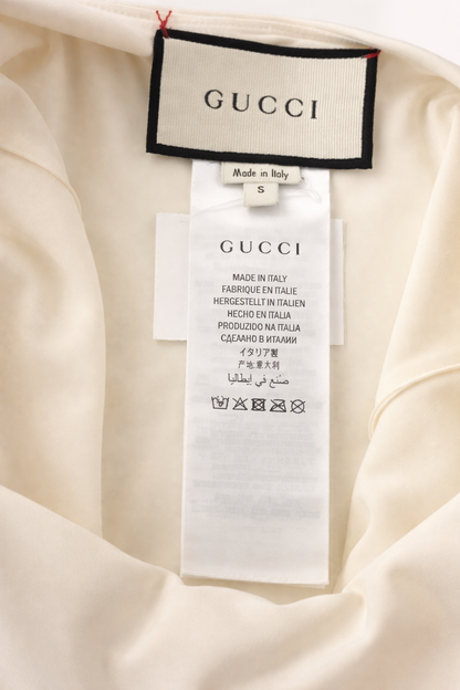 Gucci Logo White One Piece Swimsuit. Size S