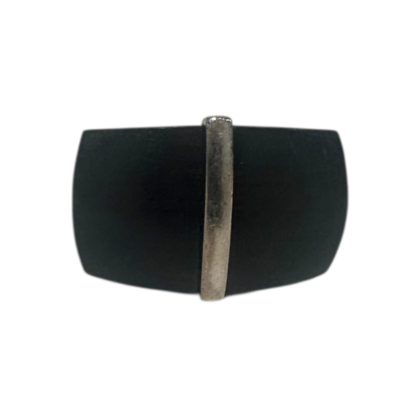Montblanc Silver & Wood Statement Ring