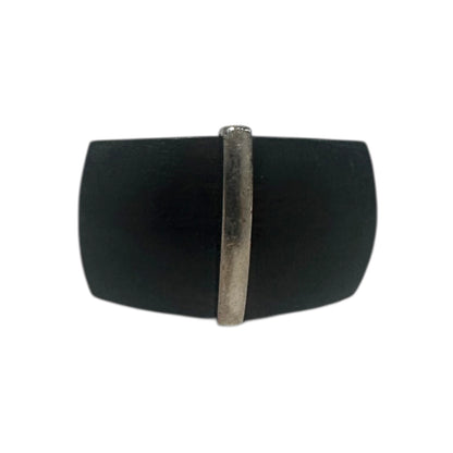 Montblanc Silver & Wood Statement Ring