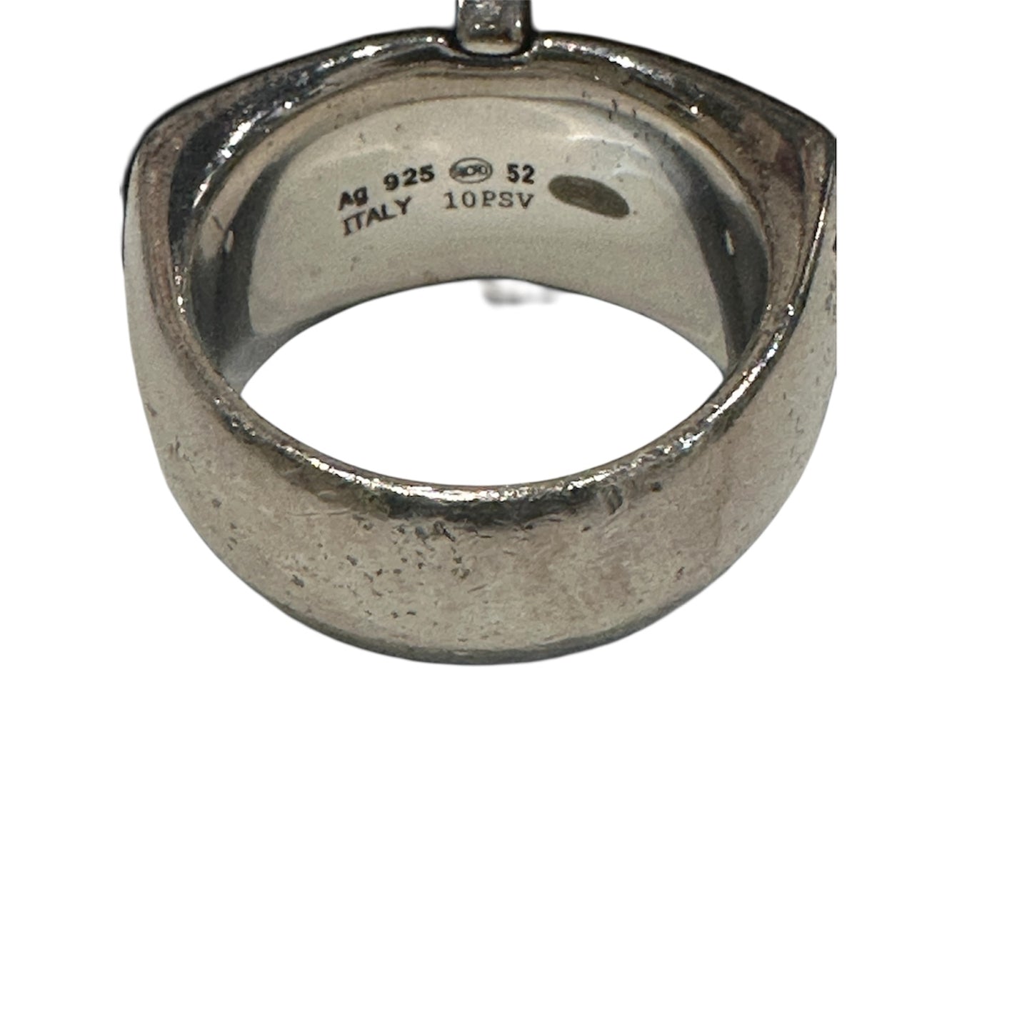 Montblanc Silver & Wood Statement Ring