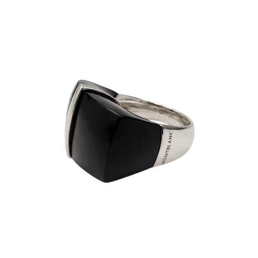 Montblanc Silver & Wood Statement Ring