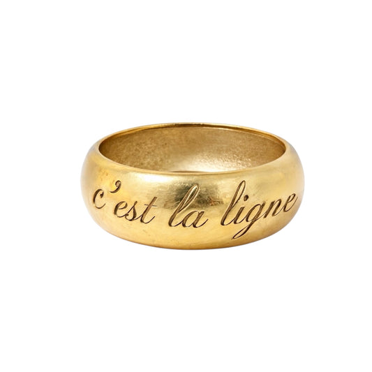 Vintage Chanel “L’élégance, c’est la ligne” Bangle Bracelet