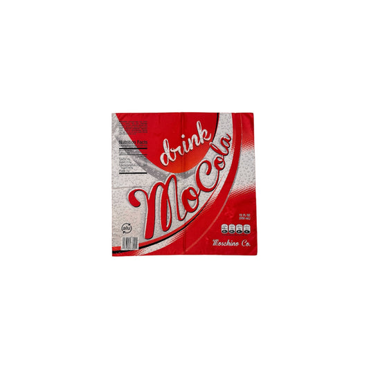 Moschino Silk Scarf Playful Graphic Print Statement Square