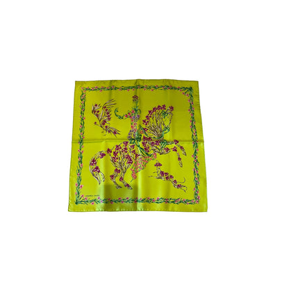 Hermes "Cheval Fleuri" Silk Scarf