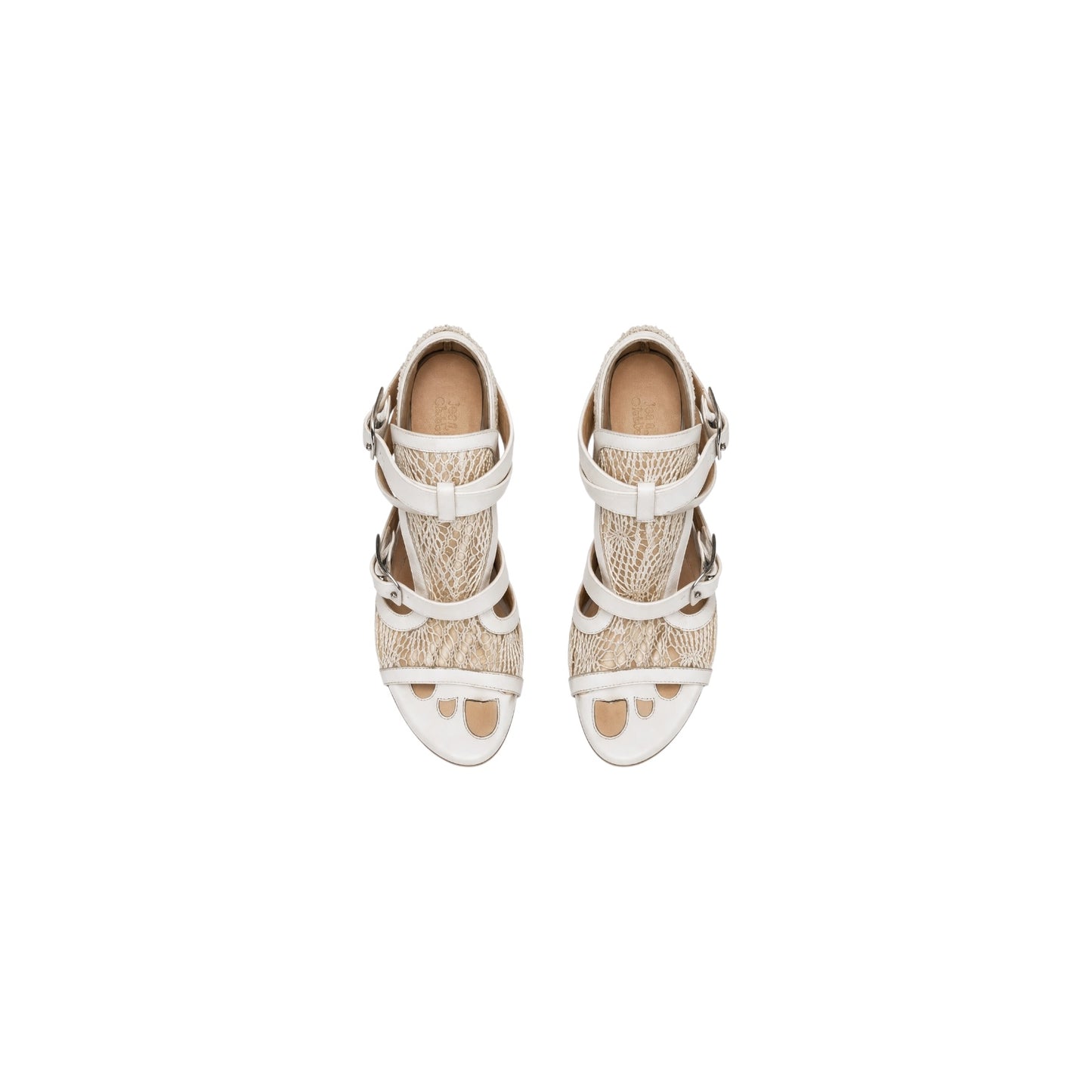 Jean Paul Gaultier White Crochet Heeled Sandals Size 37
