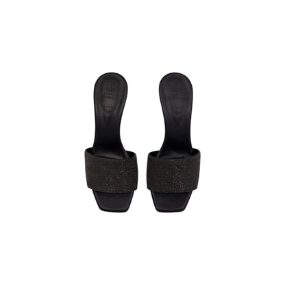 Brunello Cucinelli Metallic Mesh Wedge Slide Sandals Size 38